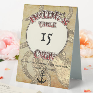 Bride's Crew Table Tent