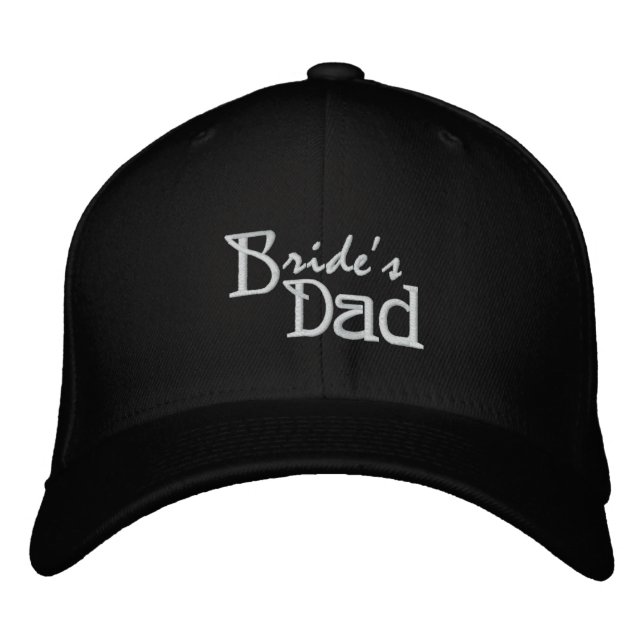 Bride's Dad Embroidered Baseball Cap (Front)