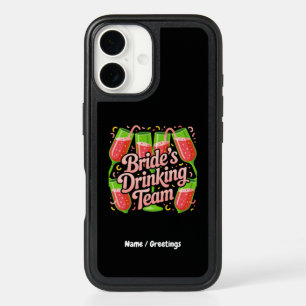 Bride's Drinking Team Bachelorette Party Design iPhone 16 Case