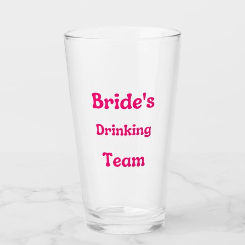 Brides Drinking Team Shot Glass