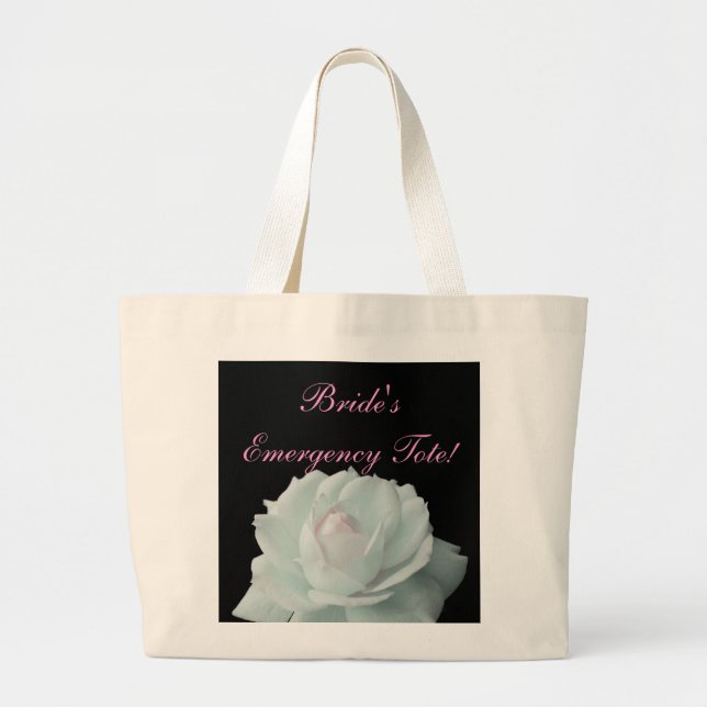 Bride's Emergency Tote! Large Tote Bag (Front)