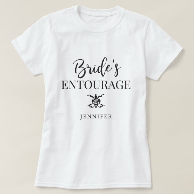 Bride's Entourage | Bridesmaids T-Shirt (Design Front)