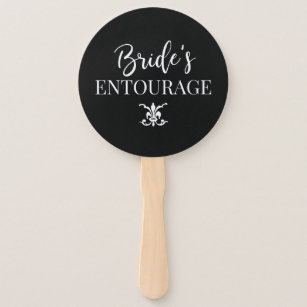 bridesmaid hand fans