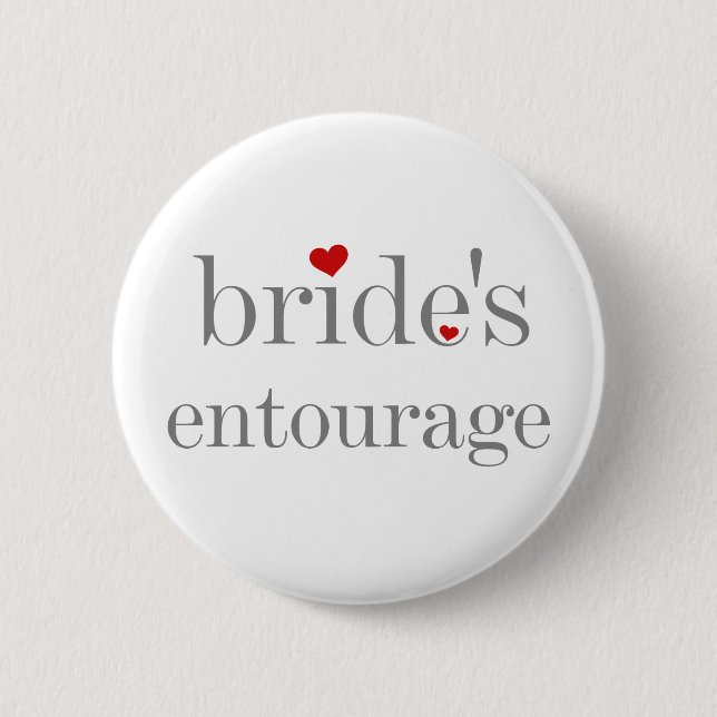 Bride's Entourage Button (Front)