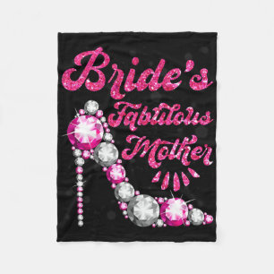 Bride's Fabulous Mother Happy Wedding Marry Vintag Fleece Blanket
