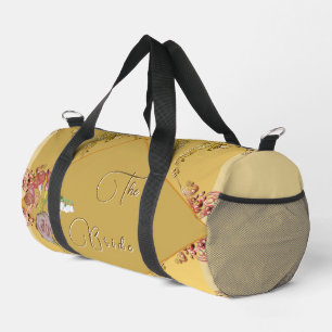 Bride's Floral Print Cut Sew Bag