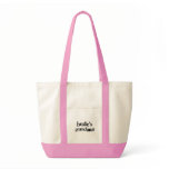 Bride's Grandma Black Text Tote Bag