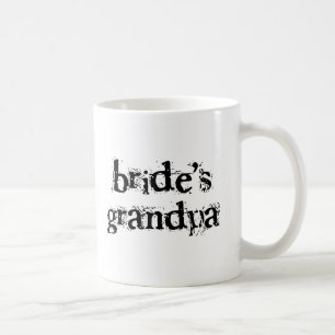 Bride's Grandpa Black Text Coffee Mug