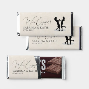 Brides Happy Engagement Party Hershey Bar Favors