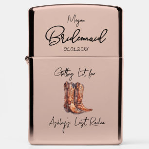 Bride's last ride rodeo bachelorette Zippo Lighter