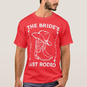 Brides Last Rodeo Bridal Bachelorette Party vintag T-Shirt