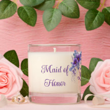 Brides Maid Gift, Maid of Honor, Scented Candle