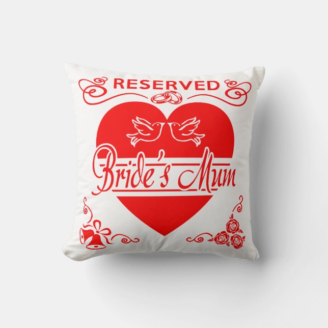 Bride's Mom Cushion Reserved for the Bride's Mom (Front)