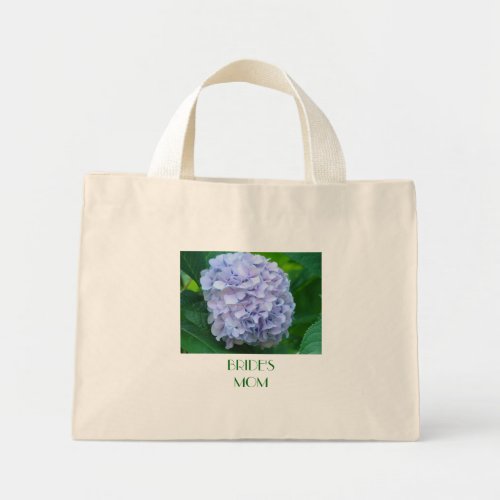 BRIDES MOM tote bag gifts BLUE HYDRANGEA Lavendar