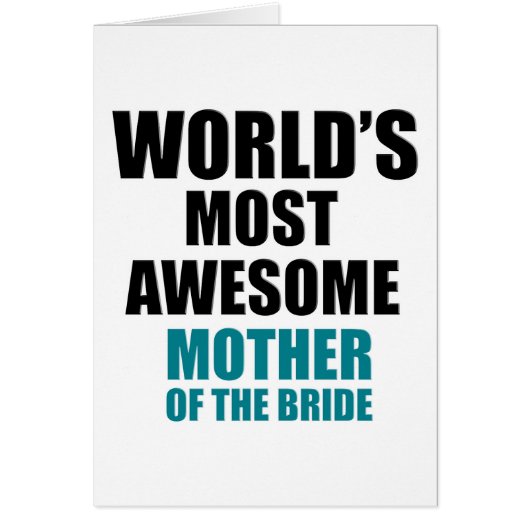 Bride's Mother Design Cards (Front)
