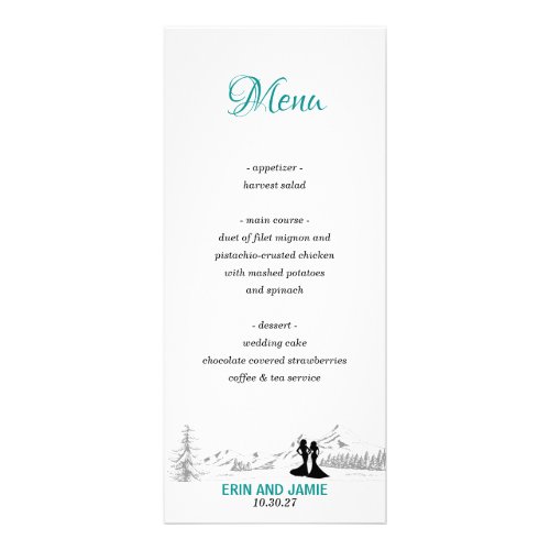 Brides Mountain Love Menu