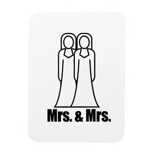 BRIDES MRS AND MRS _png Magnet