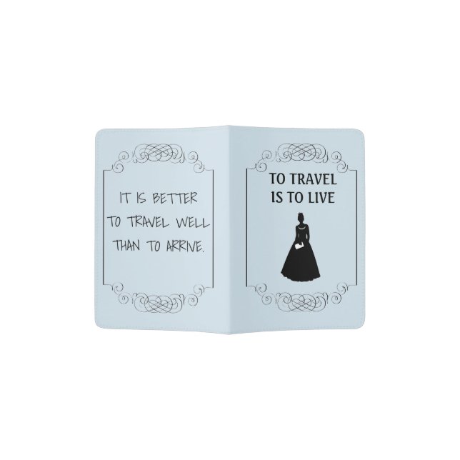 Bride's Passport Cover (Opened)