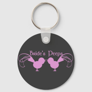 Bride's Peeps/ Pink Keychain