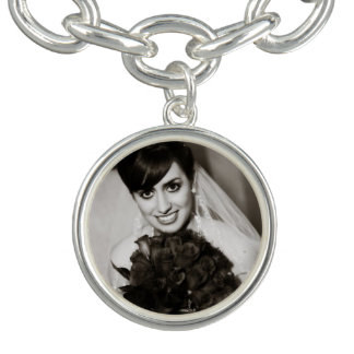 Bride's Photo Charm Bracelet