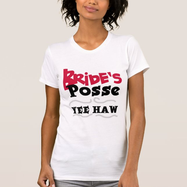 Bride's Posse T-Shirt (Front)