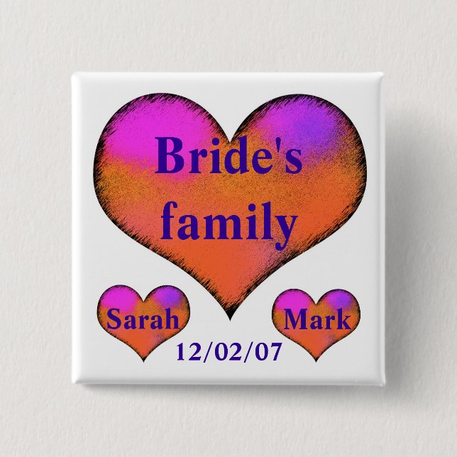 bride's side button (Front)