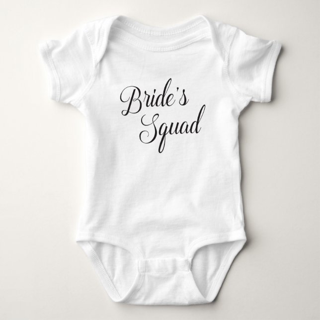 Bride's Squad Baby Bodysuit (Front)