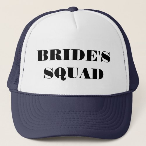 Brides Squad Bachelorette Party Hatt Trucker Hat