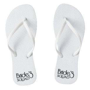 Bride Squad Sandals \u0026 Flip Flops | Zazzle