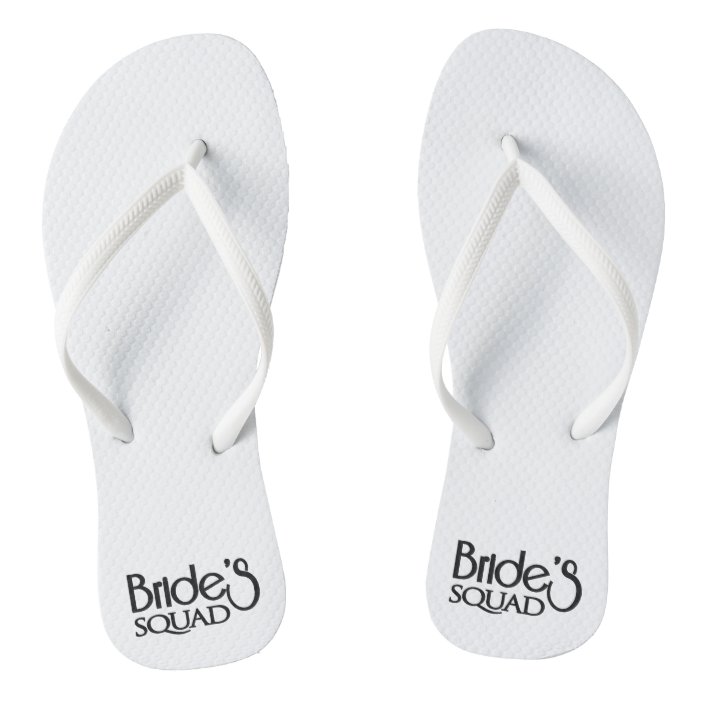 bride squad flip flops