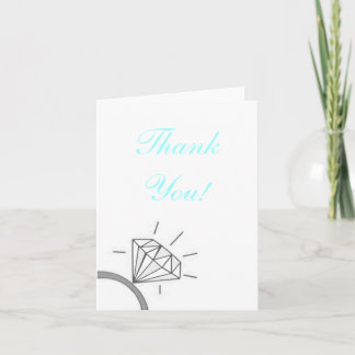 Bride's Thank You- Blue You Card