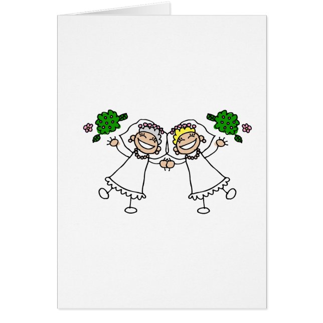 Brides Tossing Bouquests Cards (Front)