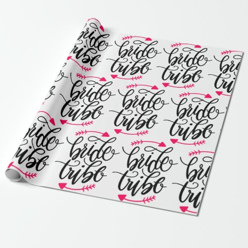 Brides Tribe Bridesmaid Bridal Party Matron Honor Wrapping Paper