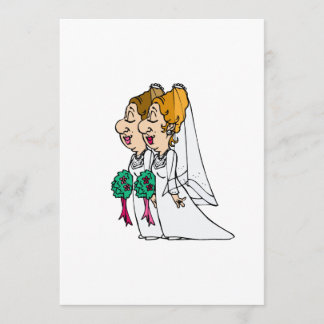 Brides walking down the Aisle Invitation