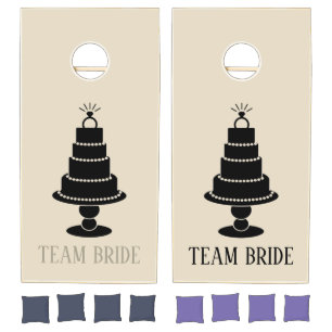 Brides Wedding Cake Cornhole Set