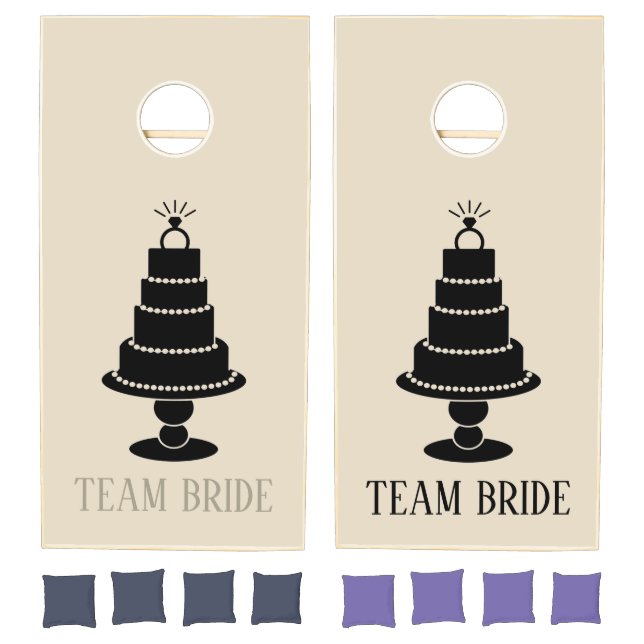 Brides Wedding Cake Cornhole Set (Set)