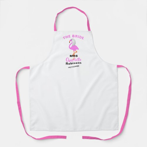 Brides Wedding Day Special Apron Personalized