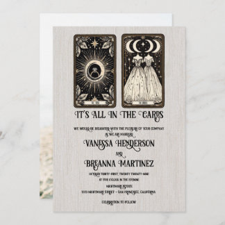 Brides Wedding Tarot Invitation