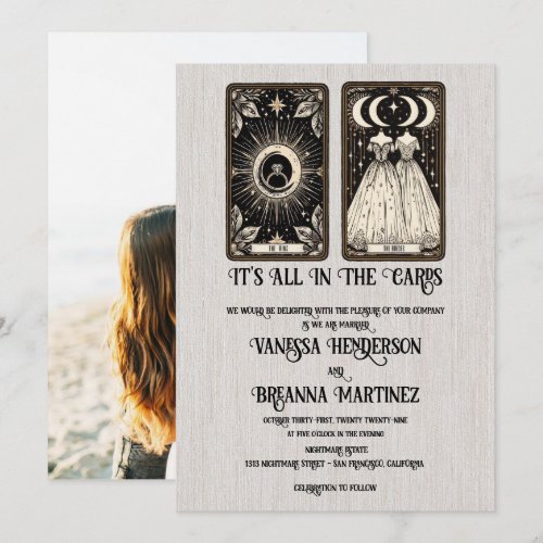 Brides Wedding Tarot Invitation Brides Wedding Tarot Invitation