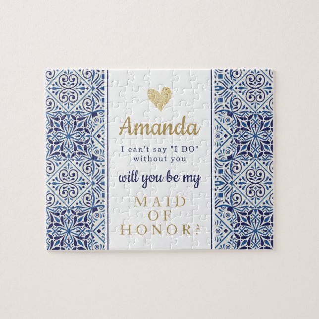 Bridesmai or Maid of Honor proposal puzzle (Horizontal)