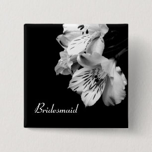 Bridesmaid Alstroemeria Lily Button