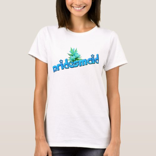 Bridesmaid And Flower Bouquet  T_Shirt