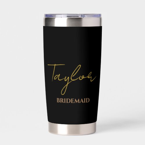 BridesmaidBachelorette Party Wedding Name Custom  Insulated Tumbler