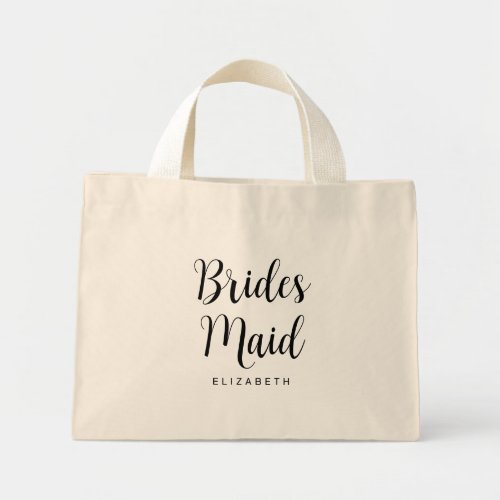 Bridesmaid Bachelorette Template Womens Modern Mini Tote Bag