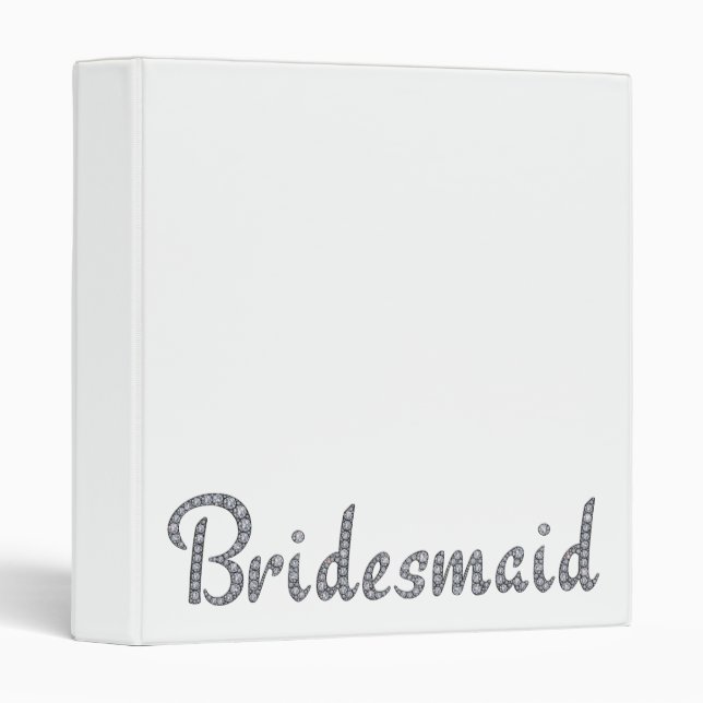 Bridesmaid bling binder (Front/Spine)