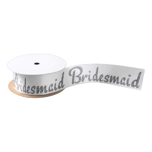 Bridesmaid bling ribbon
