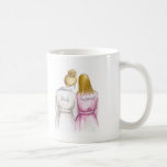 Bridesmaid? Blonde Bun Bride Dark Bl Straight Maid Coffee Mug<br><div class="desc">Ask your friends and family to stand beside you with a functional keepsake! On this mug, a Blonde Bun Bride is featured with her Dark Blonde Straight Haired Bridesmaid. The back reads "Will you be my Bridesmaid?". I’m so excited to now be offering my very popular “Will you be my...</div>