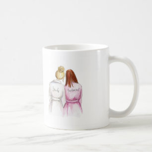 Bridesmaid? Blonde Bun Bride Redhead Maid Coffee Mug