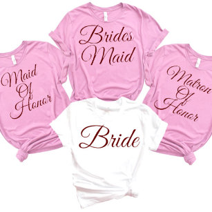 Bridesmaid Bridal Party Bachelorette Maid of honor T-Shirt