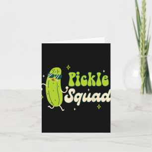 Bridesmaid Bride Babe Pickle Lover Bachelorette Pi Card